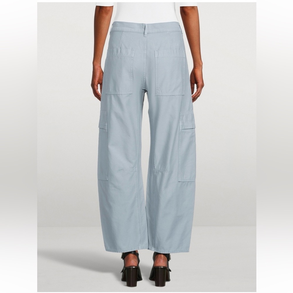NWT Citizens Of Humanity Light Blue Wide-Leg Cargo Pants - Picture 2 of 7